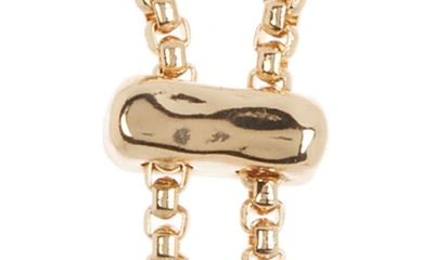 Shop Melrose And Market Layered Chain Y-drop Necklace In Gold