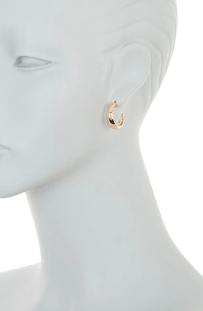 Shop Nordstrom Rack Chubby Hoop Earrings Set In Gold