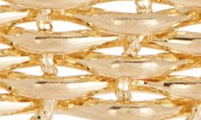 Shop Melrose And Market Lattice Chain Cuff Bracelet In Gold