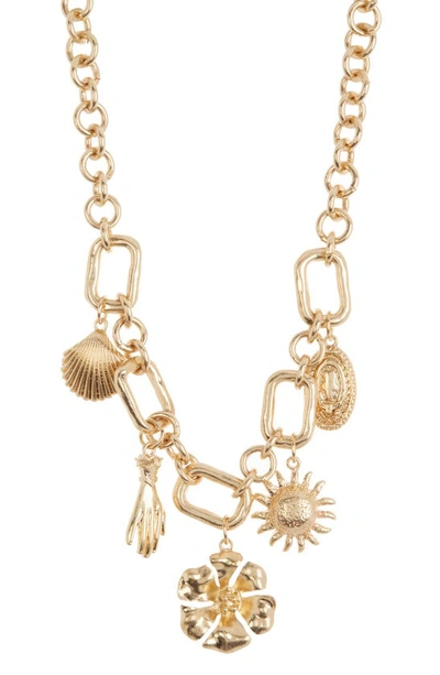 Shop Melrose And Market Collected Collar Necklace In Gold