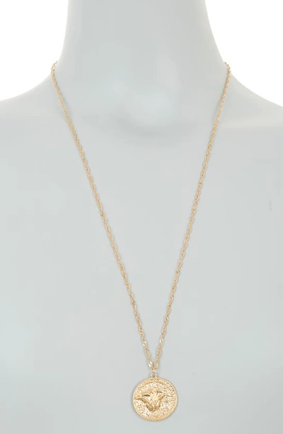 Shop Melrose And Market Heirloom Coin Pendant Necklace In Gold
