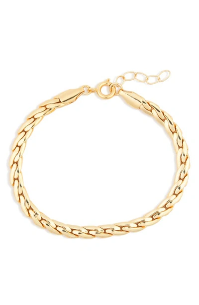 Shop Nordstrom Rack Bold Serpentine Chain Bracelet In Gold