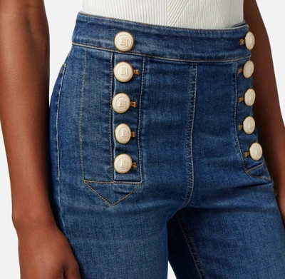 Shop Elisabetta Franchi Jeans In Blue Vintage