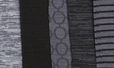 Shop Nordstrom Rack Ultra-soft 5-pack Crew Socks In Black -charcoal Multi
