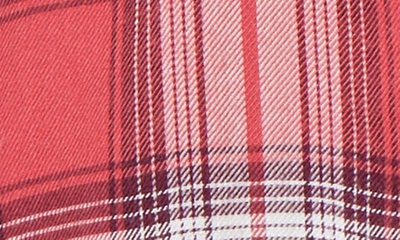 C&c California Kyle Plaid Tunic Shirt In Mineral Red