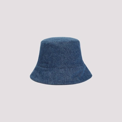 Shop Off-white Denim Bookish Bucket Hat In Blue