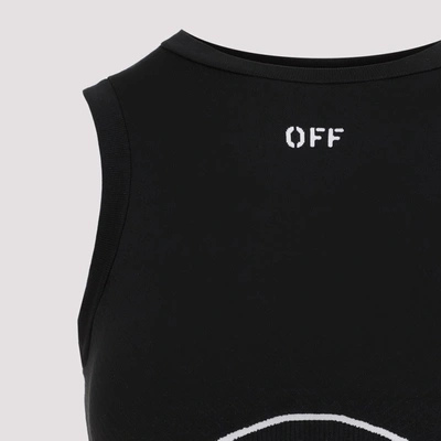 Shop Off-white Off Stamp Seamless Bra Underwear In Black