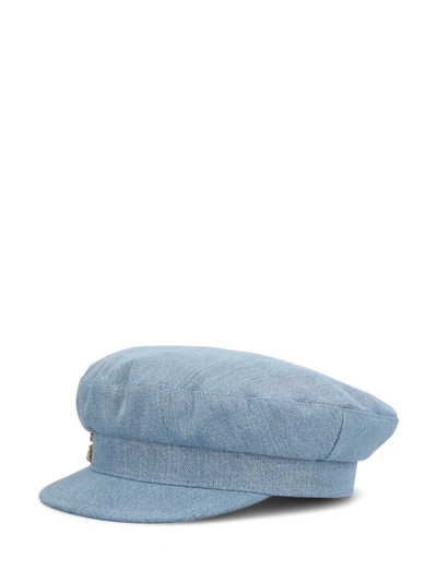 Shop Roger Vivier Hats In Clear Jeans