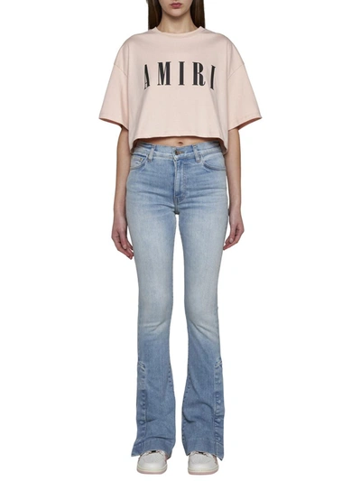 Shop Amiri Jeans In Light Indigo