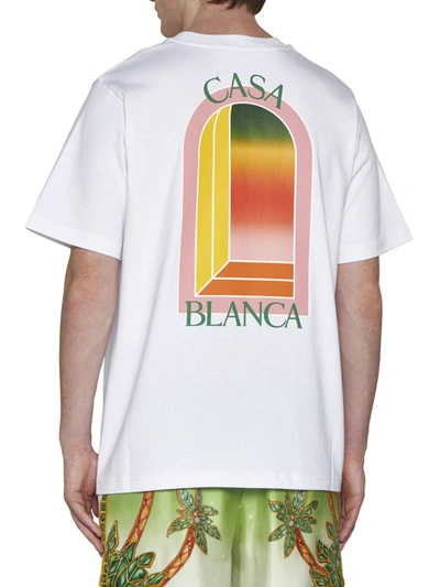Shop Casablanca T-shirts And Polos In Gradient Arch Logo