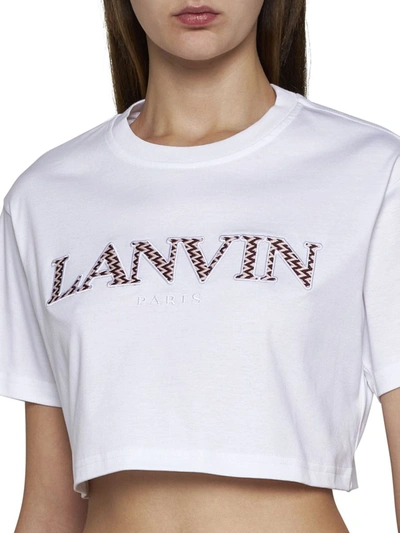 Shop Lanvin T-shirts And Polos In Optic White