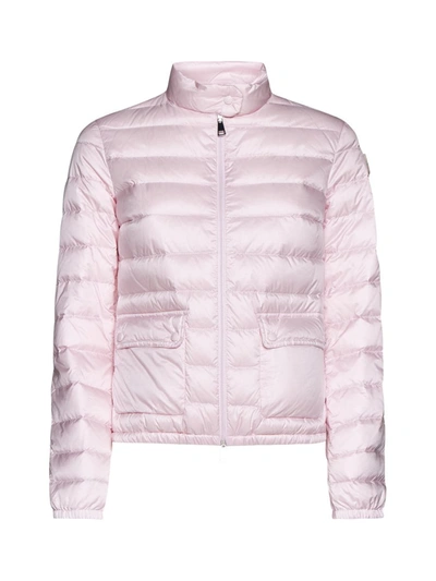 Shop Moncler Coats In Pink