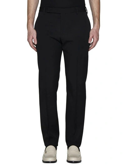 Shop Saint Laurent Trousers In Black