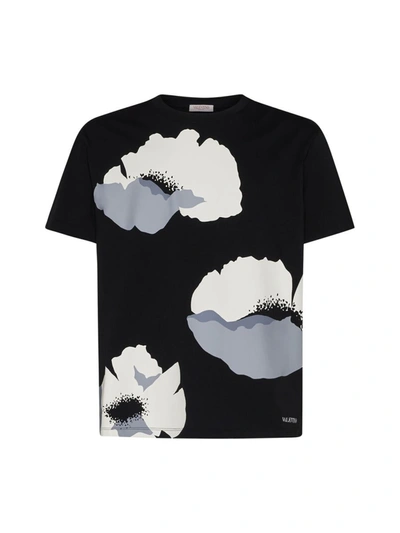 Shop Valentino T-shirts And Polos In Black