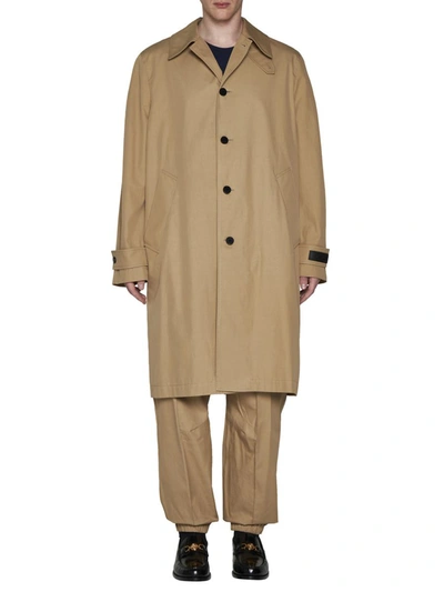 Versace Raincoat In Champagne