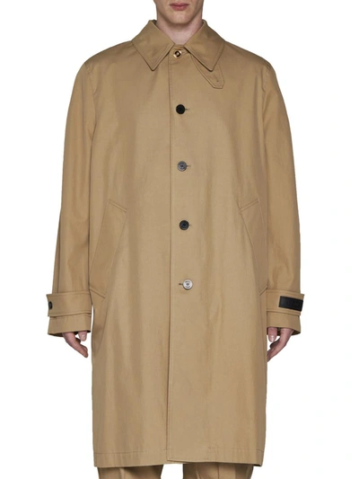 Versace Raincoat In Champagne