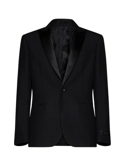 Versace Duchess Tuxedo Jacket In Black