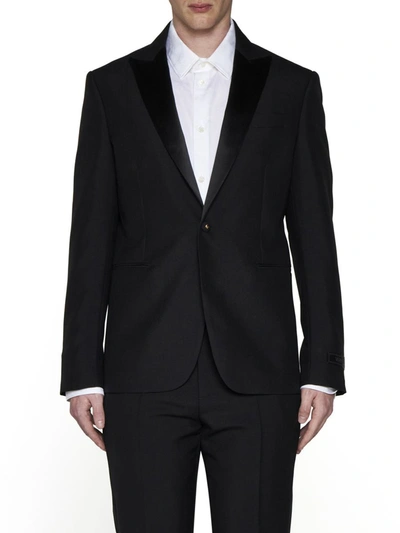 Versace Duchess Tuxedo Jacket In Black