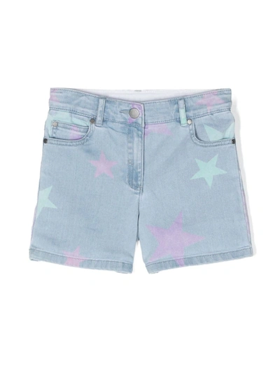 Shop Stella Mccartney Junior Shorts In Blue