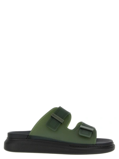 Shop Alexander Mcqueen 'birke' Sandals In Green