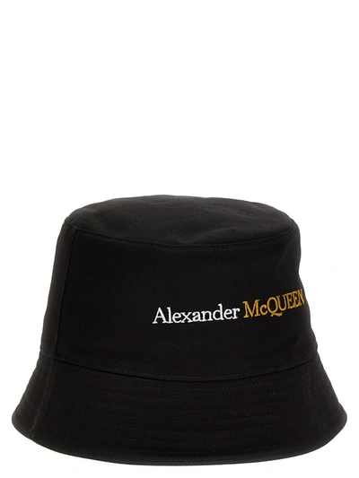 Shop Alexander Mcqueen Logo Bucket Hat In Multicolor