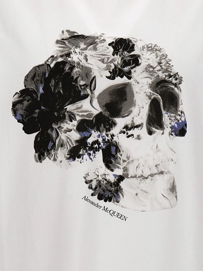 Shop Alexander Mcqueen Printed T-shirt In White