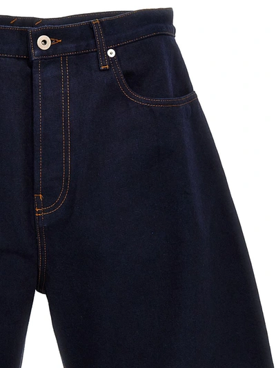 Shop Burberry Heavy Denim Jeans In Blue