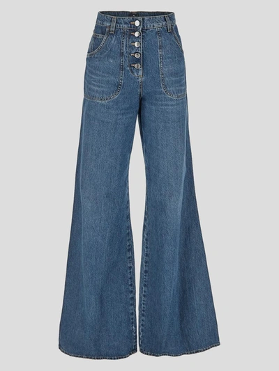 Shop Etro High-waist Flared Jeans In Denim