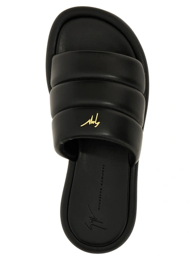 Shop Giuseppe Zanotti 'kanot' Sandals In Black