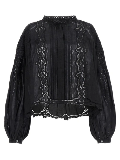 Shop Isabel Marant 'kubra' Shirt In Black