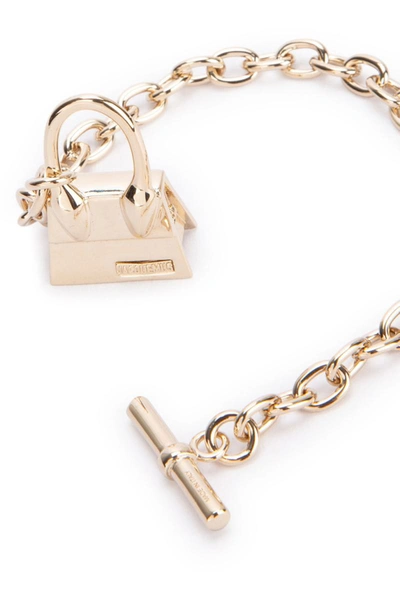 Shop Jacquemus Bracelets In Lightgold