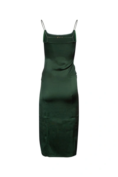 Shop Jacquemus Dress In Darkgreen
