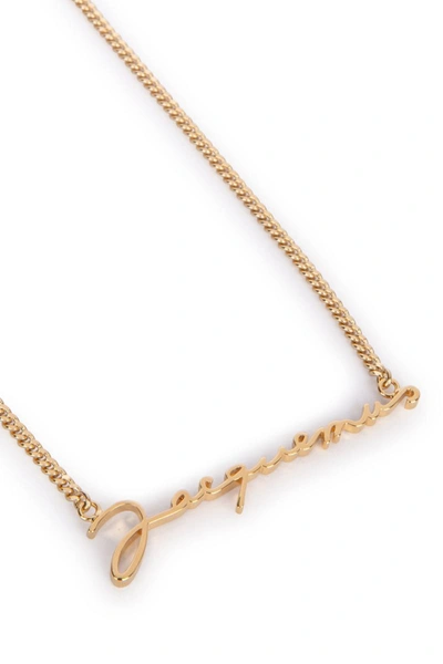 Shop Jacquemus Necklaces In Gold