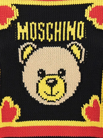 Shop Moschino 'archive Scarves' Sweater In Multicolor