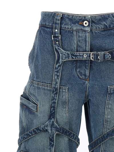 Shop Off-white 'cargo Over' Jeans In Blue