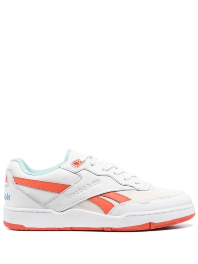 Shop Reebok By Palm Angels Reebok Bb4000 Leather Sneakers In Orange