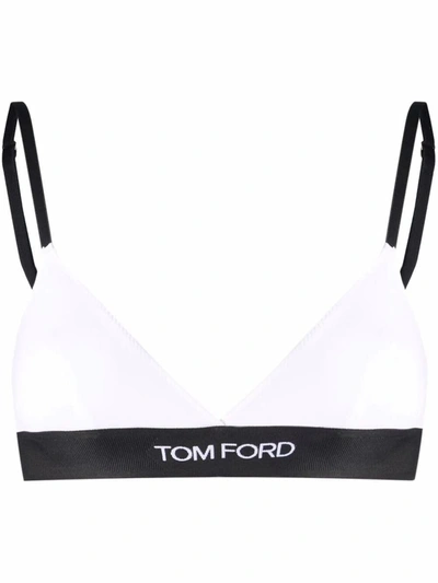 Shop Tom Ford Modal Signature Bra Clothing In White