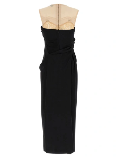 Shop Tory Burch Dress With Front Knot In Black