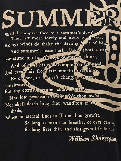 Shop Vivienne Westwood 'summer' T-shirt In Black