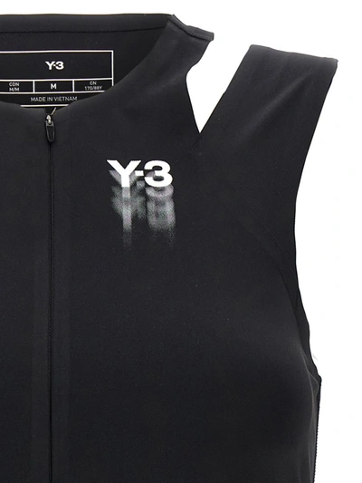 Shop Y-3 Adidas 'running' Sporty Top In Black