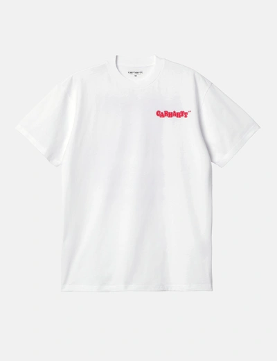 Shop Carhartt -wip Fast Food T-shirt (loose) In White