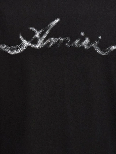 Shop Amiri ' Smoke' T-shirt In Black