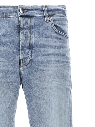 Shop Amiri 'stack' Jeans In Blue