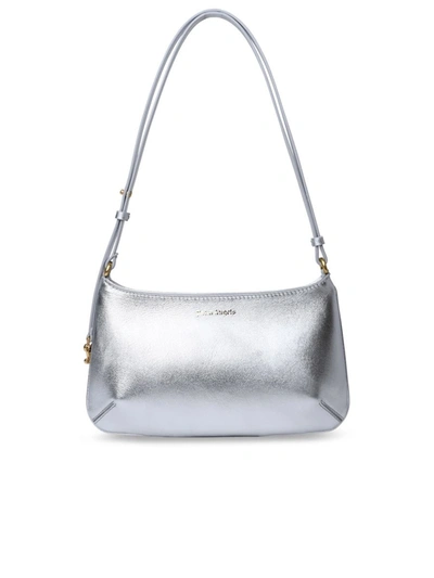 Shop Palm Angels 'giorgina' Silver Leather Bag
