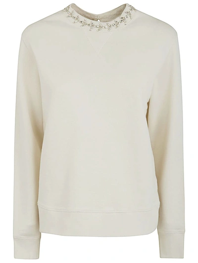 Shop Golden Goose Journey W`s Regular Crewneck Sweatshirt Clothing In White