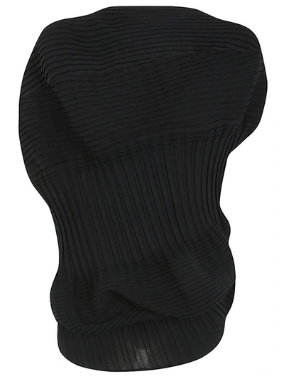 Shop Issey Miyake Aerate Pleats Sweater Clothing In Black