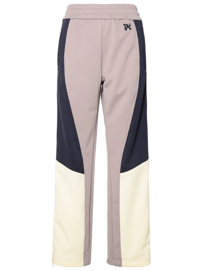 Shop Palm Angels Multicolor Polyester Sporty Pants In Lilla