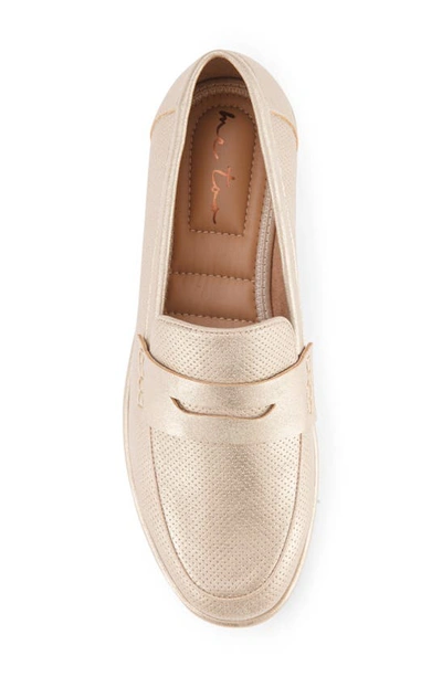 Shop Me Too Becket Metallic Loafer In Gold