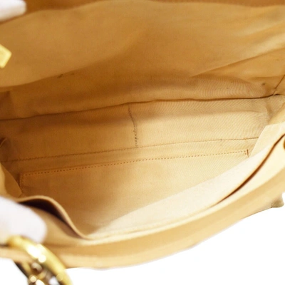 Pre-owned Chanel Matrasse Beige Leather Shoulder Bag ()