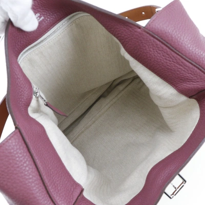 Shop Hermes Hermès Marwari Pink Leather Shoulder Bag ()